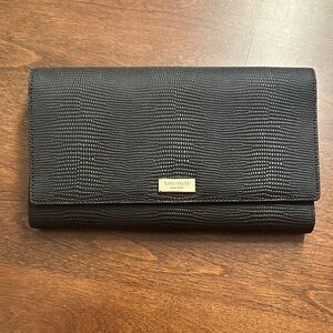 Kate Spade Black Textured Clutch
